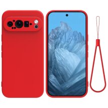 Защитный чехол Deexe Silicone Case для Google Pixel 9 Pro - Red: фото 1 из 8