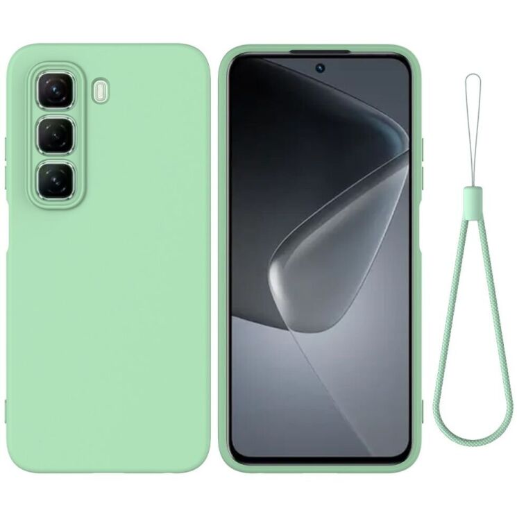 Защитный чехол Deexe Silicone Case для Infinix Hot 50 Pro - Green: фото 1 из 8