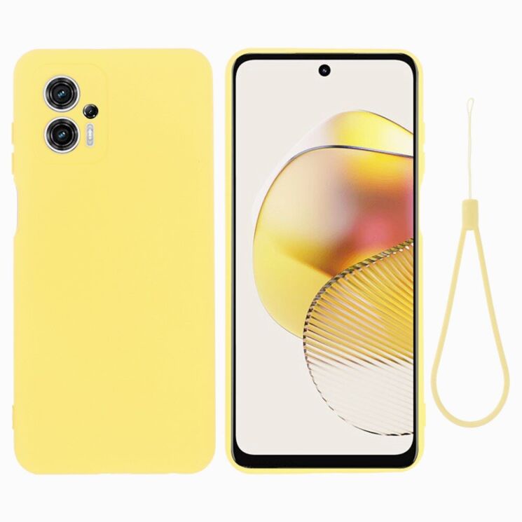 Защитный чехол Deexe Silicone Case для Motorola Moto G13 / G23 - Yellow: фото 1 из 7