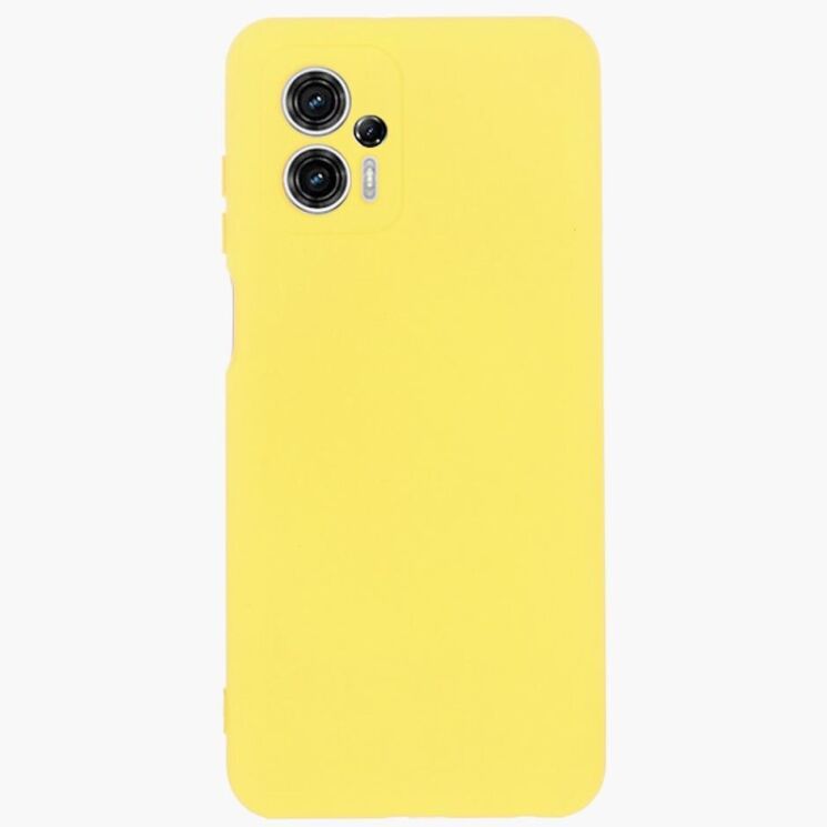 Защитный чехол Deexe Silicone Case для Motorola Moto G13 / G23 - Yellow: фото 3 из 7