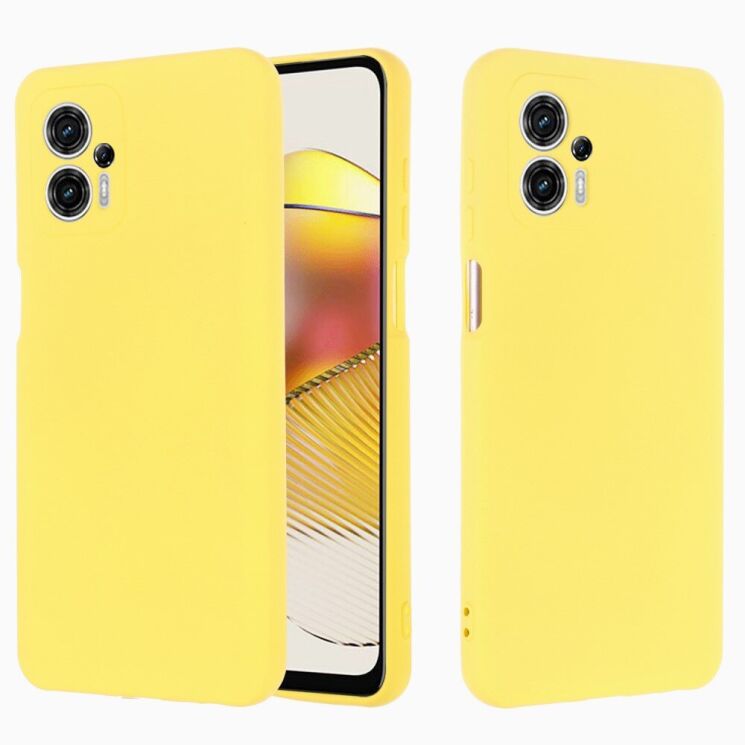 Защитный чехол Deexe Silicone Case для Motorola Moto G13 / G23 - Yellow: фото 2 из 7