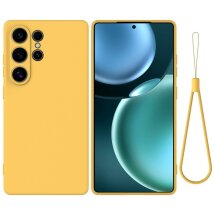 Защитный чехол Deexe Silicone Case для Samsung Galaxy S25 Ultra (S938) - Yellow: фото 1 из 8