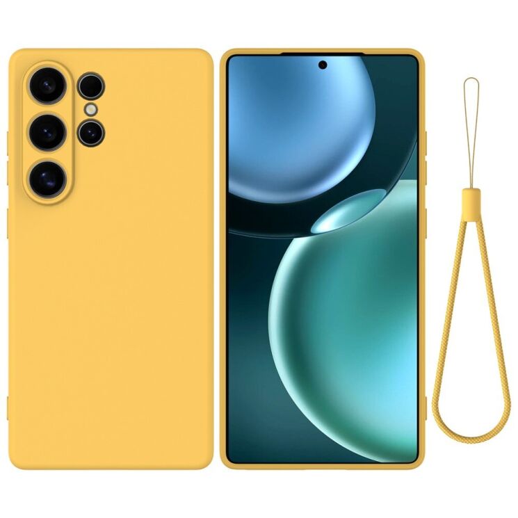 Защитный чехол Deexe Silicone Case для Samsung Galaxy S25 Ultra (S938) - Yellow: фото 1 из 8