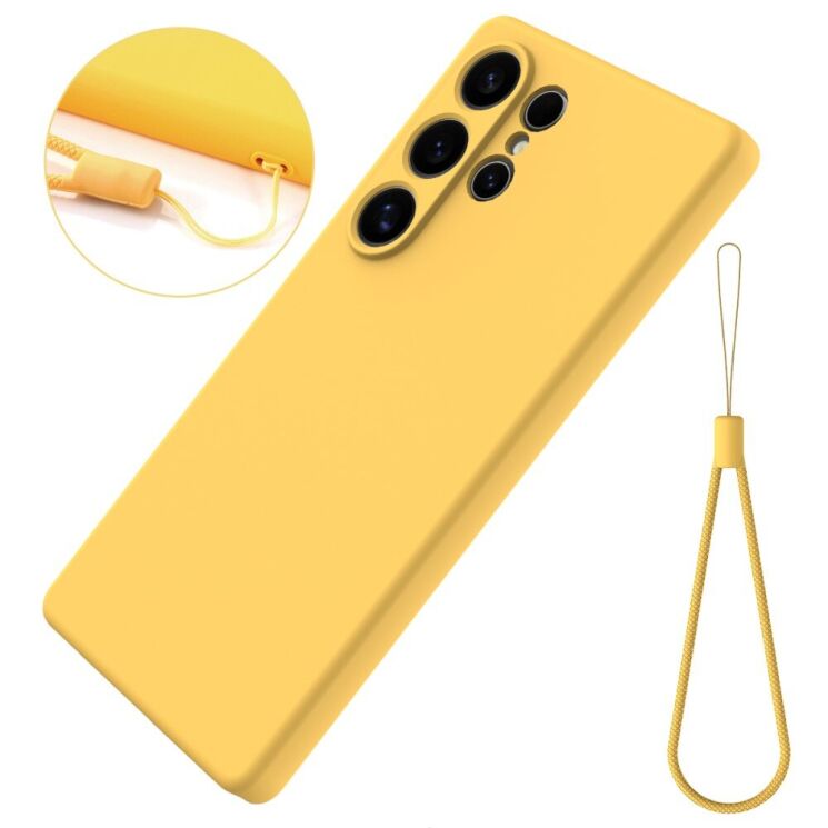 Защитный чехол Deexe Silicone Case для Samsung Galaxy S25 Ultra (S938) - Yellow: фото 2 из 8