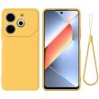 Захисний чохол Deexe Silicone Case для TECNO Pova 6 Neo - Yellow (359602Y)