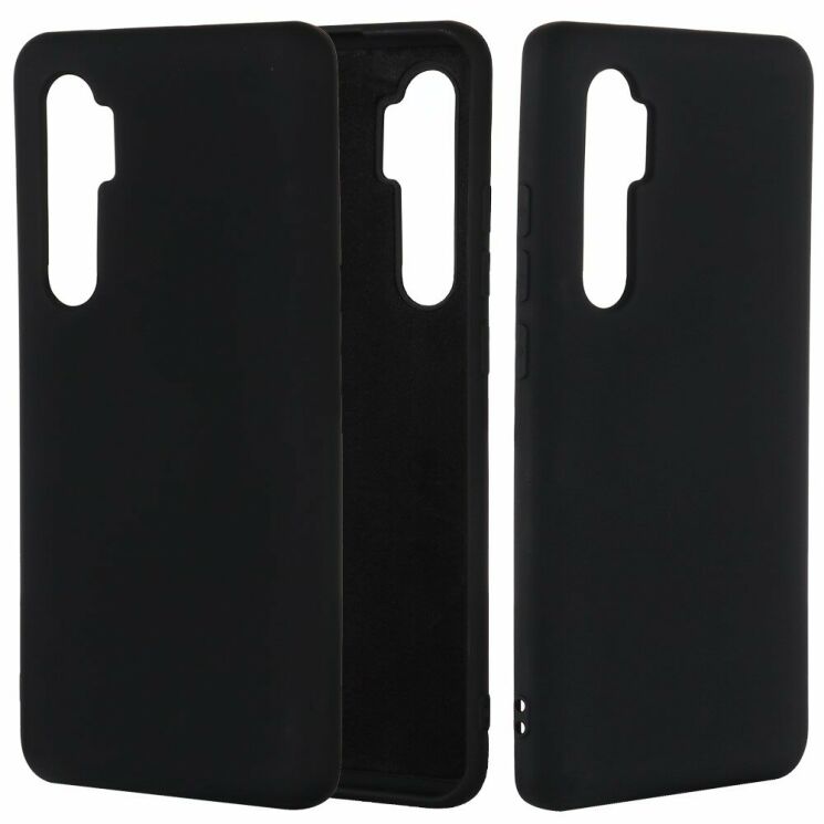 Силиконовый (TPU) чехол Deexe Silicone Case для Xiaomi Mi Note 10 Lite - Black: фото 1 из 5