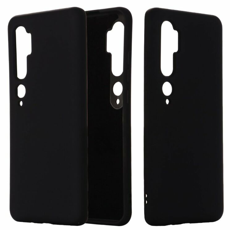 Силиконовый (TPU) чехол Deexe Silicone Case для Xiaomi Mi Note 10 Pro / Mi Note 10 - Black: фото 1 из 5