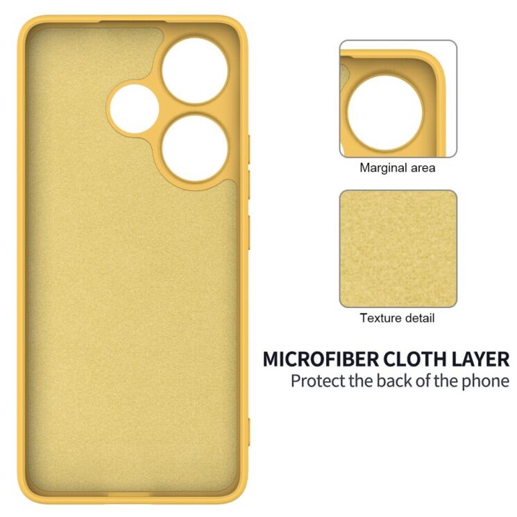 Защитный чехол Deexe Silicone Case для Xiaomi Poco F6 - Red: фото 6 из 8