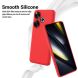 Защитный чехол Deexe Silicone Case для Xiaomi Poco F6 - Red (355044R). Фото 3 из 8