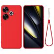 Защитный чехол Deexe Silicone Case для Xiaomi Poco F6 - Red (355044R)