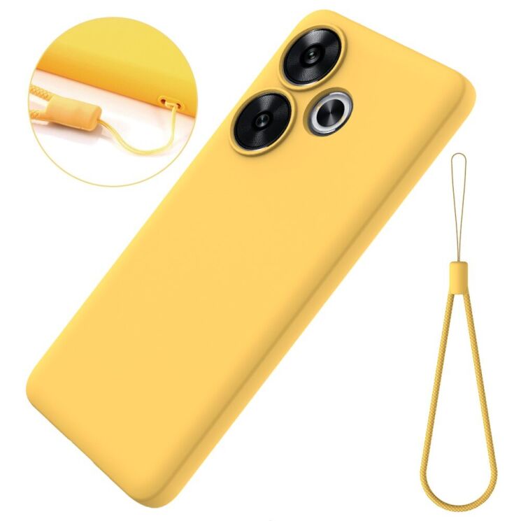 Защитный чехол Deexe Silicone Case для Xiaomi Poco F6 - Red: фото 7 из 8