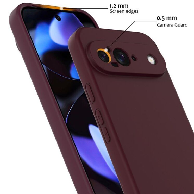 Защитный чехол Deexe Silicone Case with MagSafe для Google Pixel 9 - Dark Blue: фото 6 из 9