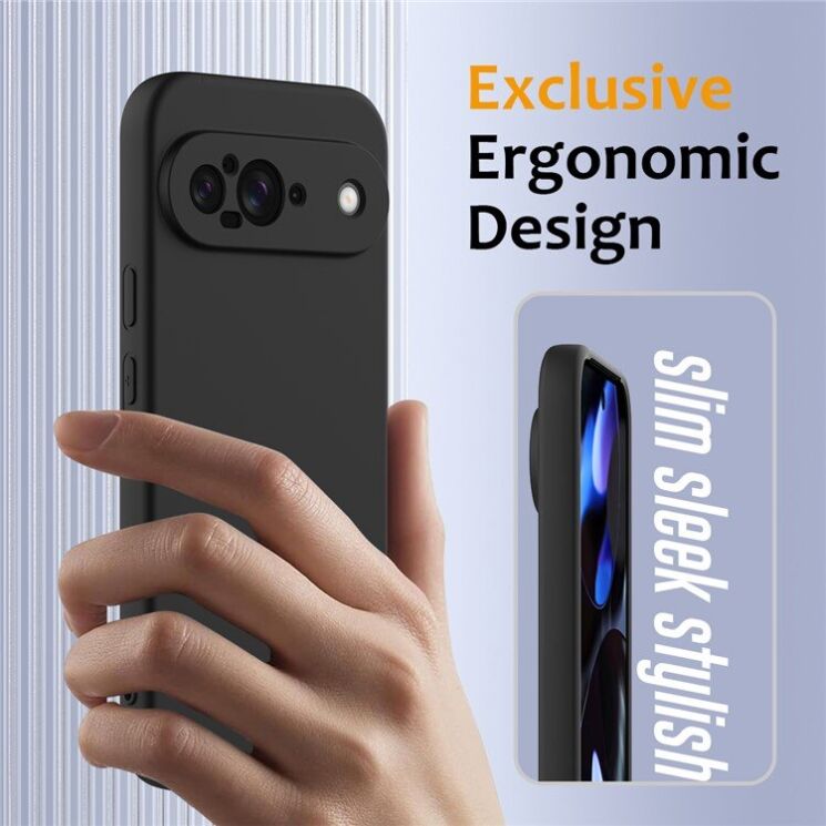 Защитный чехол Deexe Silicone Case with MagSafe для Google Pixel 9 - Dark Blue: фото 4 из 9