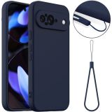 Защитный чехол Deexe Silicone Case with MagSafe для Google Pixel 9 - Dark Blue: фото 1 из 9