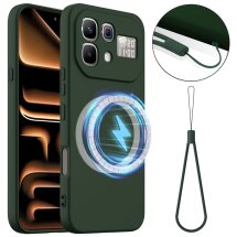 Защитный чехол Deexe Silicone Case with MagSafe для Infinix Note 60 Pro / Note 60 - Dark Green: фото 1 из 9