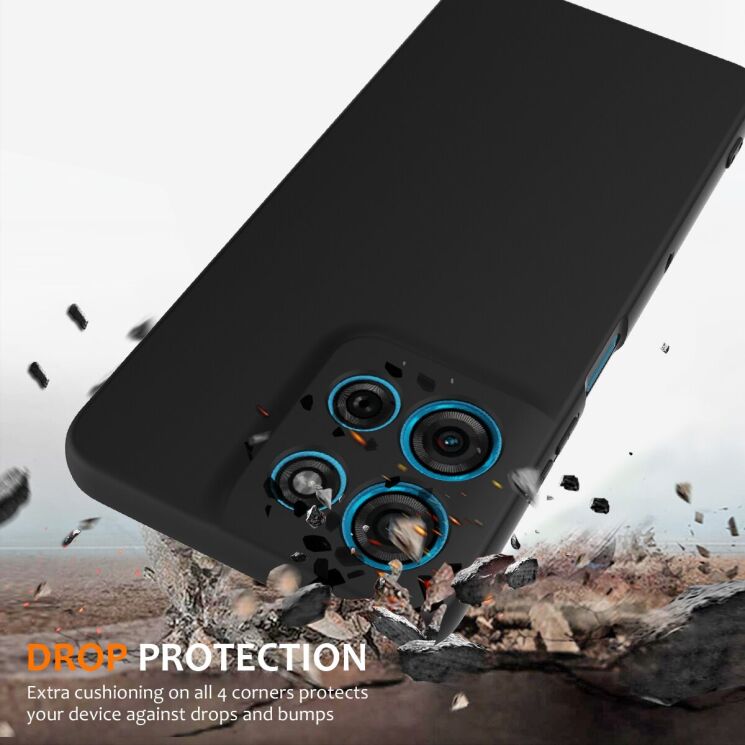 Защитный чехол Deexe Silicone Case with MagSafe для Motorola Moto G86 - Dark Blue: фото 2 из 8