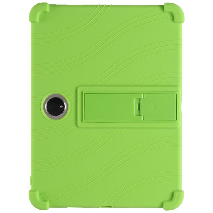 Защитный чехол Deexe Silicone Kickstand для OnePlus Pad Pro - Green: фото 1 из 10