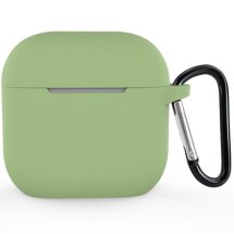 Защитный чехол Deexe Silicone Sleeve для Apple AirPods 4 - Matcha Green: фото 1 из 11