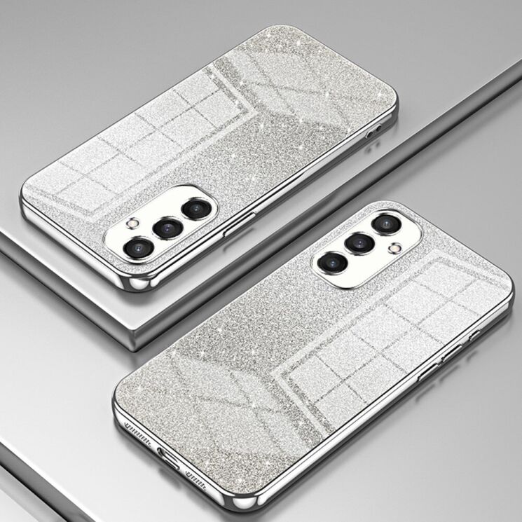 Защитный чехол Deexe Sparkles Cover для Samsung Galaxy S25 (S931) - Silver: фото 2 из 7