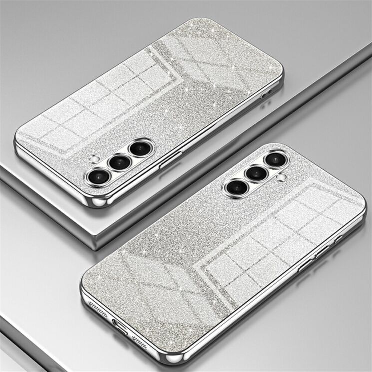 Защитный чехол Deexe Sparkles Cover для Samsung Galaxy S26 Plus - Silver: фото 2 из 7