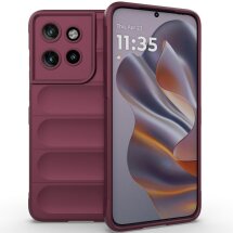 Защитный чехол Deexe Terra Case для Motorola Edge 50 Neo - Wine Red: фото 1 из 7