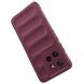 Захисний чохол Deexe Terra Case для Motorola Edge 50 Neo - Wine Red (367117WR). Фото 2 з 7