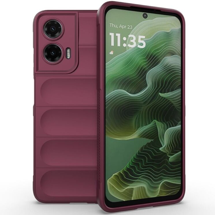 Защитный чехол Deexe Terra Case для Motorola Moto G35 - Wine Red: фото 1 из 6