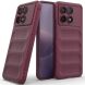 Защитный чехол Deexe Terra Case для Xiaomi Poco F6 Pro - Wine Red (354920WR). Фото 3 из 7
