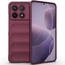 Защитный чехол Deexe Terra Case для Xiaomi Poco F6 Pro - Wine Red: фото 1 из 7