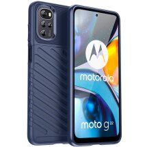 Защитный чехол Deexe Thunder Series для Motorola Moto G22 / E32 / E32s - Blue: фото 1 из 8