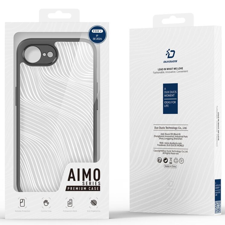 Защитный чехол DUX DUCIS Aimo Series для iPhone 17e / 16e - Black: фото 10 из 10