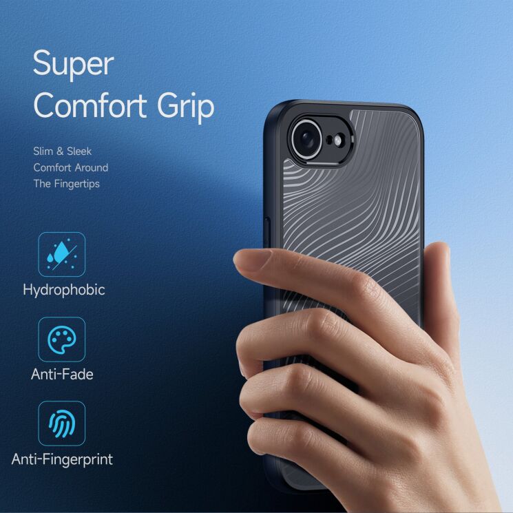 Защитный чехол DUX DUCIS Aimo Series для iPhone 17e / 16e - Black: фото 4 из 10