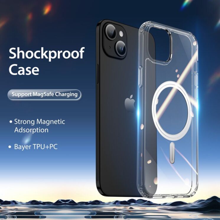 Защитный чехол DUX DUCIS Clin Series MagSafe для Apple iPhone 15 - Transparent: фото 4 из 13