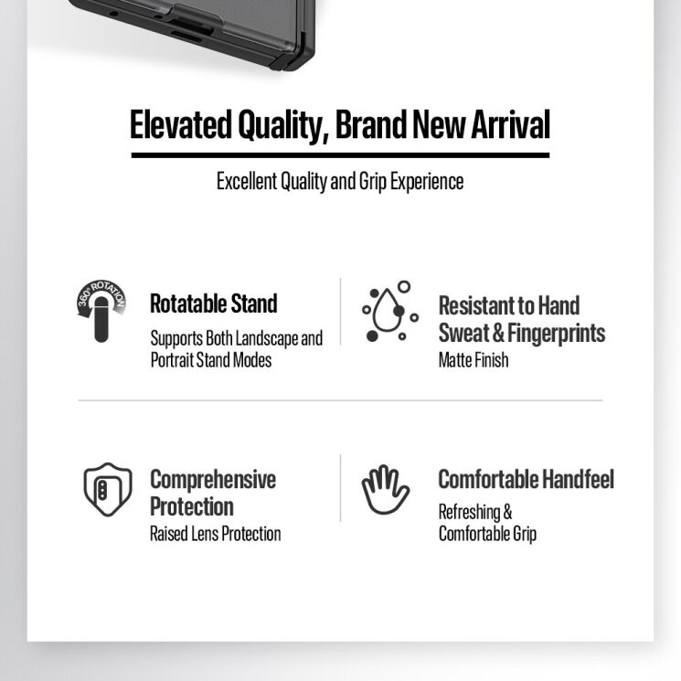 Захисний чохол Dux Ducis Horizon MagStand для Samsung Galaxy Fold 8 Ultra / Fold 7 - Grey (424033H) Захисний чохол Dux Ducis Horizon MagStand для Samsung Galaxy Fold 8 Ultra / Fold 7 - Grey: фото 7 з 23