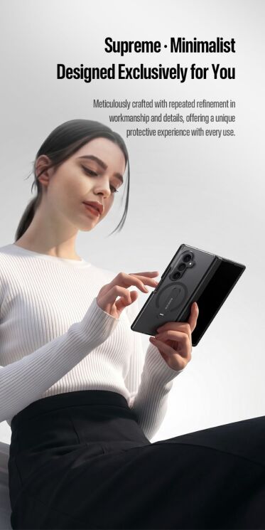 Захисний чохол Dux Ducis Horizon MagStand для Samsung Galaxy Fold 8 Ultra / Fold 7 - Grey (424033H) Захисний чохол Dux Ducis Horizon MagStand для Samsung Galaxy Fold 8 Ultra / Fold 7 - Grey: фото 8 з 23