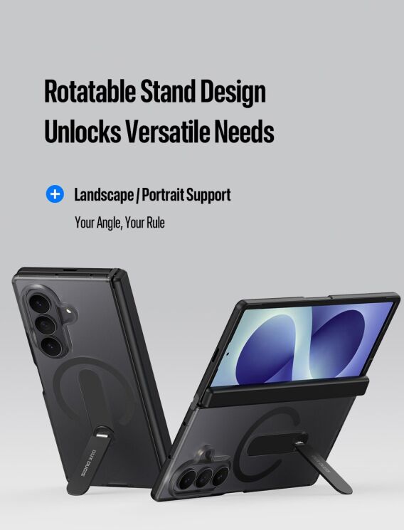 Захисний чохол Dux Ducis Horizon MagStand для Samsung Galaxy Fold 8 Ultra / Fold 7 - Grey (424033H) Захисний чохол Dux Ducis Horizon MagStand для Samsung Galaxy Fold 8 Ultra / Fold 7 - Grey: фото 11 з 23