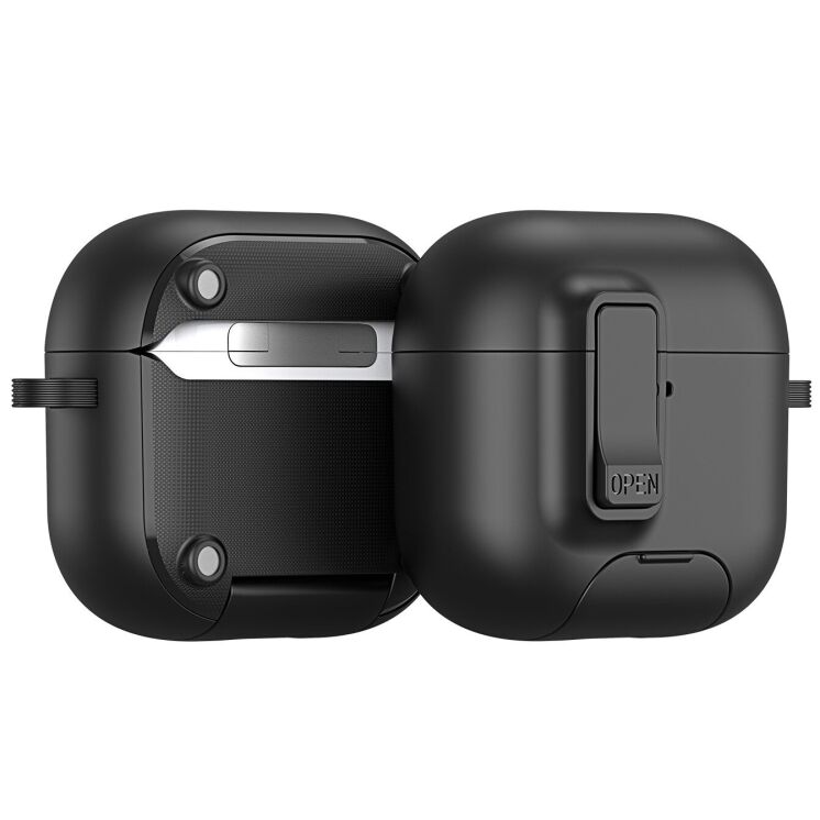 Захисний чохол DUX DUCIS PECQ Series для Apple AirPods 4 - Black: фото 1 з 16