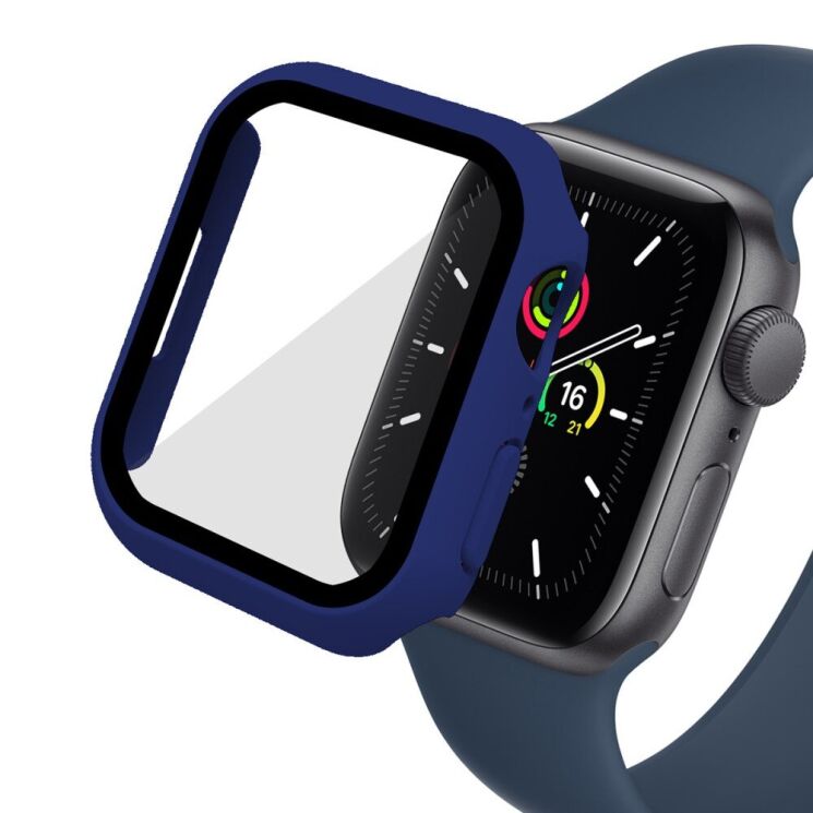 Захисний чохол Enkay Hard Case для Apple Watch 45 mm (7 / 8 / 9 Series) - Dark Blue: фото 1 з 7