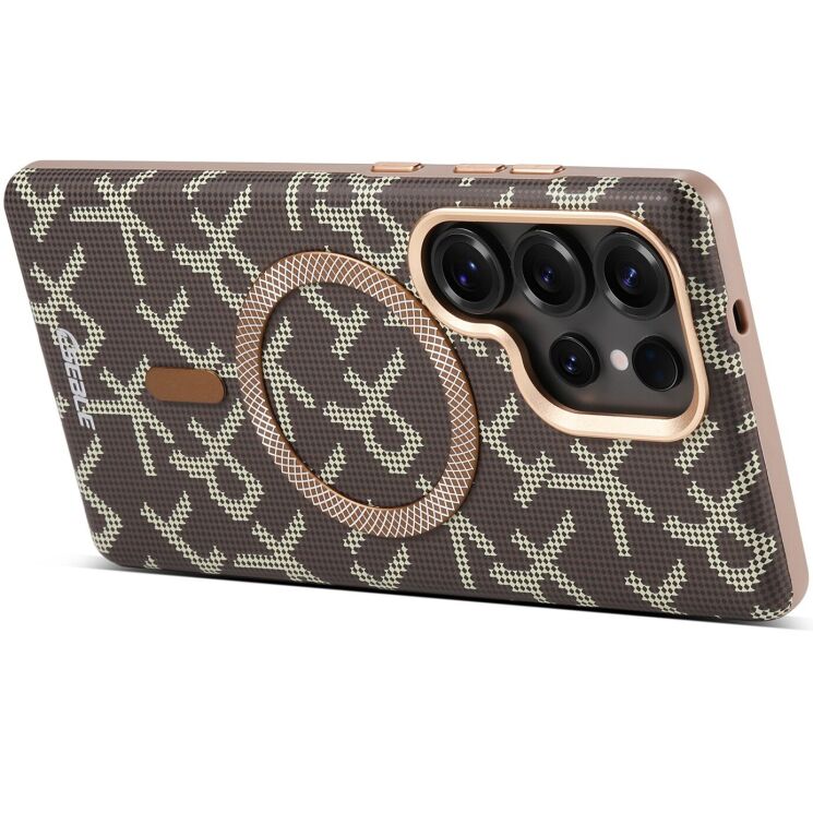 Захисний чохол ESEBLE Letter Pattern Magnetic для Samsung Galaxy S26 Ultra (S948) - Desert Gold: фото 6 з 8