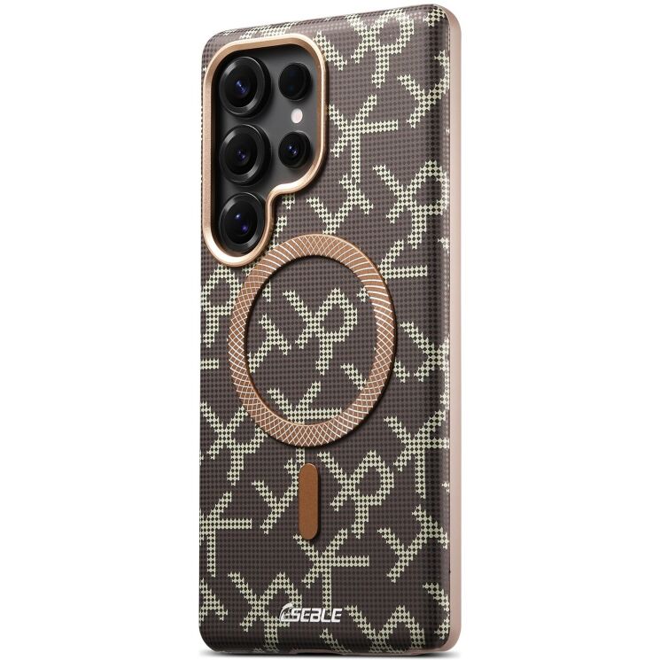 Захисний чохол ESEBLE Letter Pattern Magnetic для Samsung Galaxy S26 Ultra (S948) - Desert Gold: фото 2 з 8