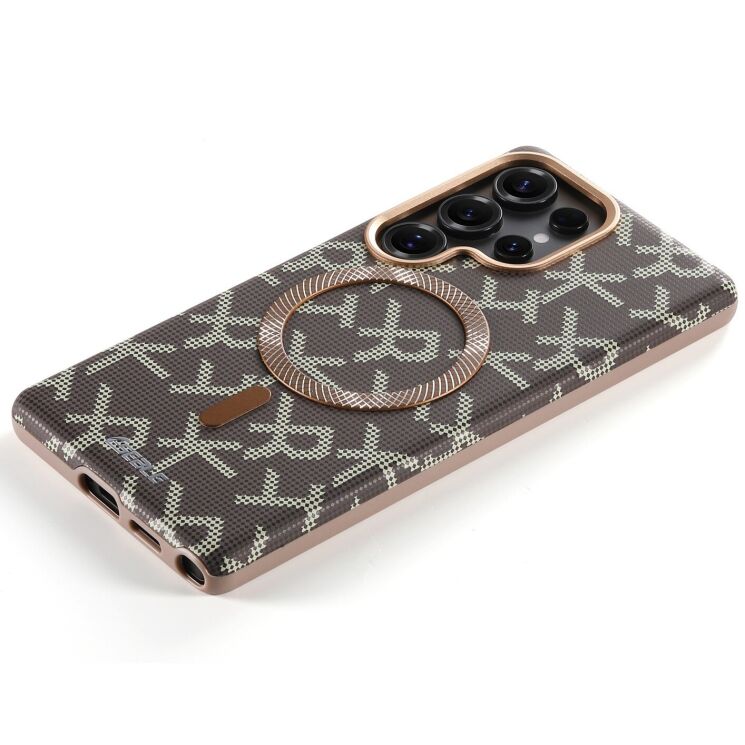 Захисний чохол ESEBLE Letter Pattern Magnetic для Samsung Galaxy S26 Ultra (S948) - Desert Gold: фото 4 з 8