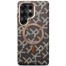 Защитный чехол ESEBLE Letter Pattern Magnetic для Samsung Galaxy S26 Ultra (S948) - Desert Gold: фото 1 из 8