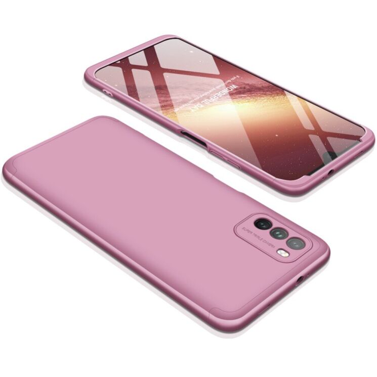 Защитный чехол GKK Double Dip Case для Xiaomi Poco M3 - Rose Gold: фото 2 из 14