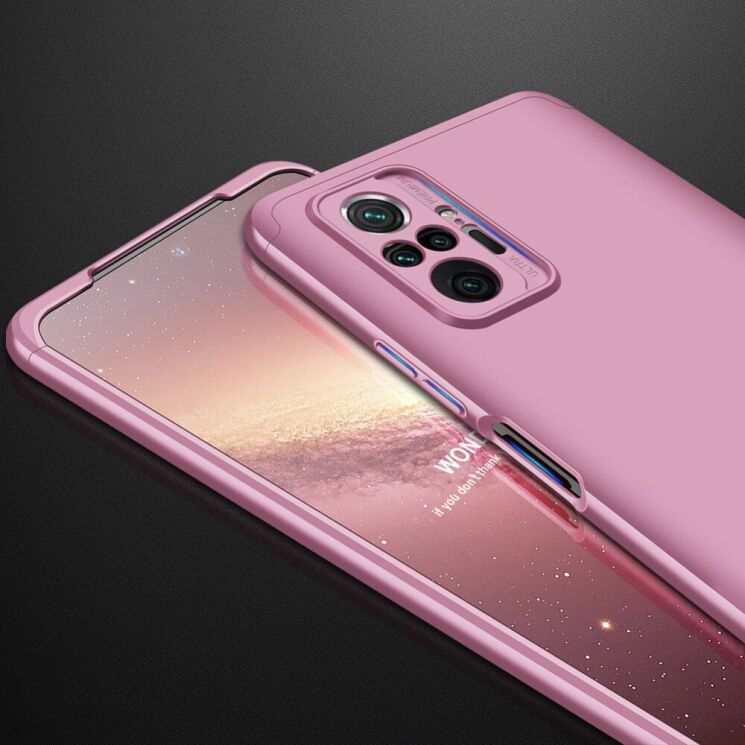 Защитный чехол GKK Double Dip Case для Xiaomi Redmi Note 10 Pro - Rose Gold: фото 4 из 14
