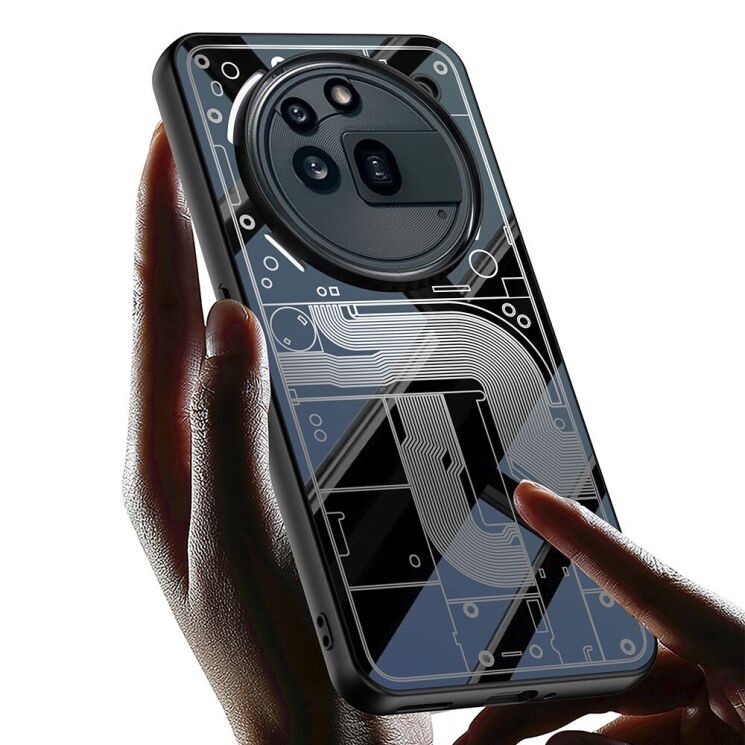 Защитный чехол GKK Futuristic для Nothing Phone (3a) Pro - Black: фото 3 из 6