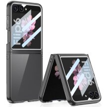 Защитный чехол GKK Translucent для Samsung Galaxy Flip 6 - Transparent Black: фото 1 из 8