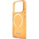 Защитный чехол Guess IML Script Metal MagSafe для iPhone 17 Pro Max (GUHMP17X5HTCSMSO) - Orange (402880O). Фото 6 из 9