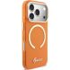 Защитный чехол Guess IML Script Metal MagSafe для iPhone 17 Pro Max (GUHMP17X5HTCSMSO) - Orange (402880O). Фото 4 из 9