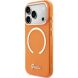 Защитный чехол Guess IML Script Metal MagSafe для iPhone 17 Pro Max (GUHMP17X5HTCSMSO) - Orange (402880O). Фото 3 из 9