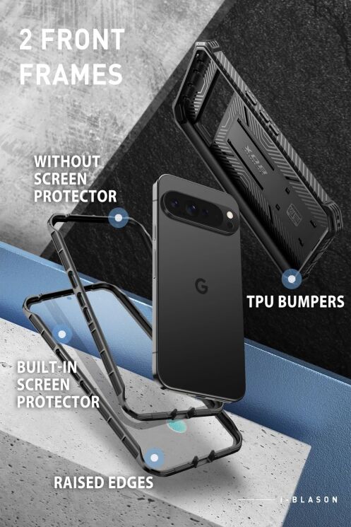 Защитный чехол i-Blason Armorbox by Supcase (FP) для Google Pixel 9 / 9 Pro - Black: фото 8 из 11
